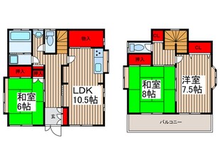 栄町戸建の物件間取画像